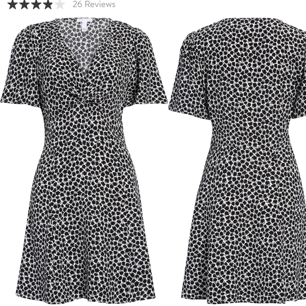 Leith twist front A line minidress